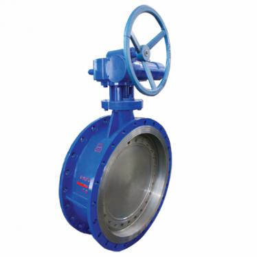 D343H worm gear flange hard seal butterfly valve